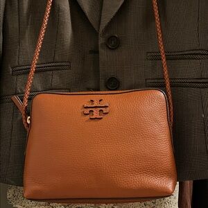 Tory Burch Orange Leather Crossbody Bag